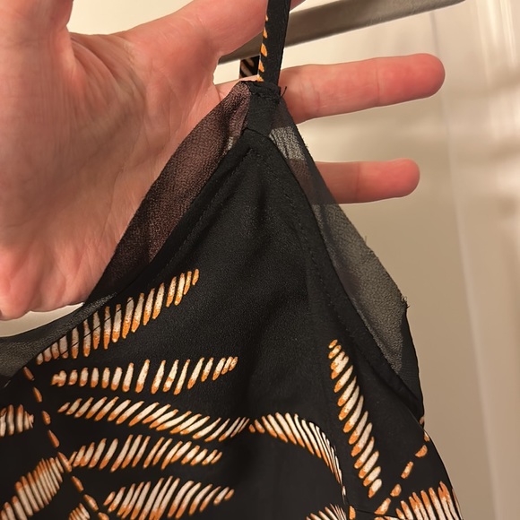 Black and orange patterned tank 🎃size XS - Picture 3 of 6